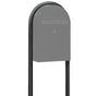 USPS Bobi Structured Black Round Mailbox Post