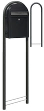 USPS Bobi Structured Black Round Mailbox Post