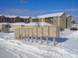 4 Parcel Lockers USPS Cluster Mailbox CBU, Pedestal Included