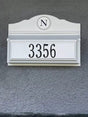 Whitehall Colonial Wall Mount Mailbox Package 1 (Mailbox, Plaque & Monogram)
