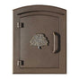 Manchester Security Locking Stucco Column Mailbox with Oak Tree Emblem - Stucco Column Included (Choose Colors)