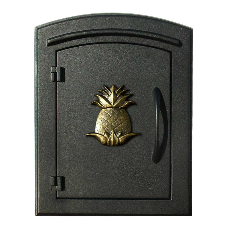 Manchester Security Locking Stucco Column Mailbox with Pineapple Emblem - Stucco Column Included (Choose Colors)