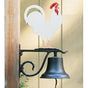 Whitehall Large Bell with Buck Ornament Black