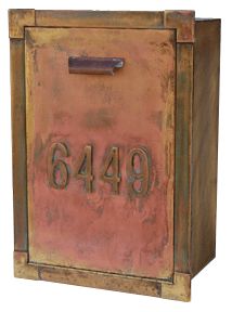 Streetscape Courtyard Brass Recessed Mailbox