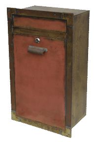 Streetscape Courtyard Brass Recessed Mailbox
