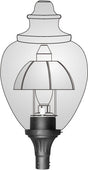 Dark Sky Reflector for Medium Fixture