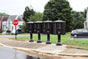 Florence 13 Door Cluster Mailbox CBU with 1 Parcel Locker, Decorative Finial and Pedestal Included