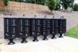 Florence 16 Door Cluster Mailbox CBU with 2 Parcel Lockers, Decorative Finial and Pedestal Included