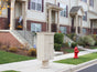 Florence 8 Door Cluster Mailbox CBU with 2 Parcel Lockers, Decorative Crown and Pedestal Included