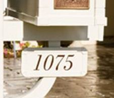 Deluxe Post Address Plaque