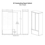 4C Depot Cabinet with Front Loading Commercial Mailbox with 15 Tenant Doors and 3 Parcel Lockers - 4C16D-15-D