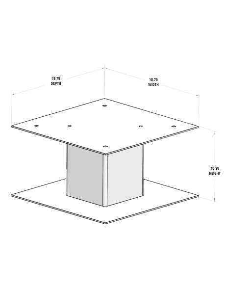 Deposit Vault with Pedestal - Curbside, Rear-Access Locking Parcel Mailbox