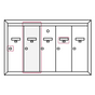 Replacement Compartment Door for 1250 Series Vertical Mailboxes - Anodized Aluminum