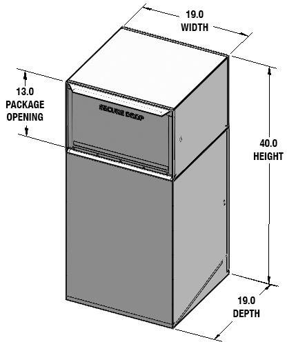 Deposit Vault – High-Security Locking Mailbox with Rear Access (Multiple Colors Available)