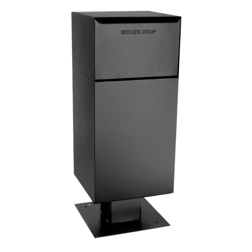 Deposit Vault with Pedestal - Curbside, Rear-Access Locking Parcel Mailbox