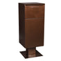 Deposit Vault with Pedestal - Curbside, Rear-Access Locking Parcel Mailbox