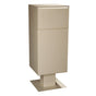 Curbside Parcel Locking Mailbox with Rear Access and Pedestal (included) - Sand