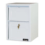 Delivery Vault Junior- Full Service Lockable Curbside Mailbox - White