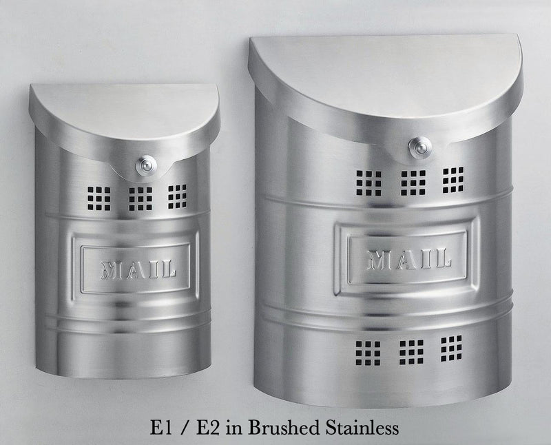 Ecco E2 Wall Mounted Stainless Steel Modern Mailbox