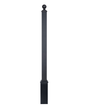 11 Feet High and 4" x 4" Square Post with Base and Finial for Street Signs