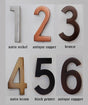 Ecco 4 Inch Brass Numbers