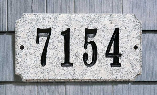 Executive Rectangle  Solid Granite Plaque with Engraved Text