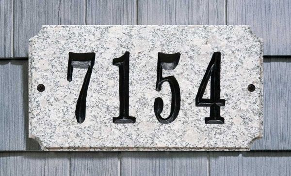 Executive Rectangle  Solid Granite Plaque with Engraved Text