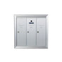 3 Compartment Surface Mount Vertical Mailboxes - Anodized Aluminum