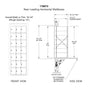 7 Doors High x 3 Doors (21 Tenants) 1700 Horizontal Mailbox Rear-Load Private Distribution in Anodized Aluminum Finish