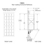 7 Doors High x 4 Doors (28 Tenants) 1700 Horizontal Mailbox Rear-Load Private Distribution in Anodized Aluminum Finish