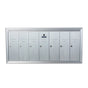 7 Compartment Surface Mount Vertical Mailboxes - Anodized Aluminum