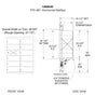 1400 Series Front-Loading Horizontal Mailboxes in Anodized Aluminum Finish - 11 Double Wide Tenant Doors