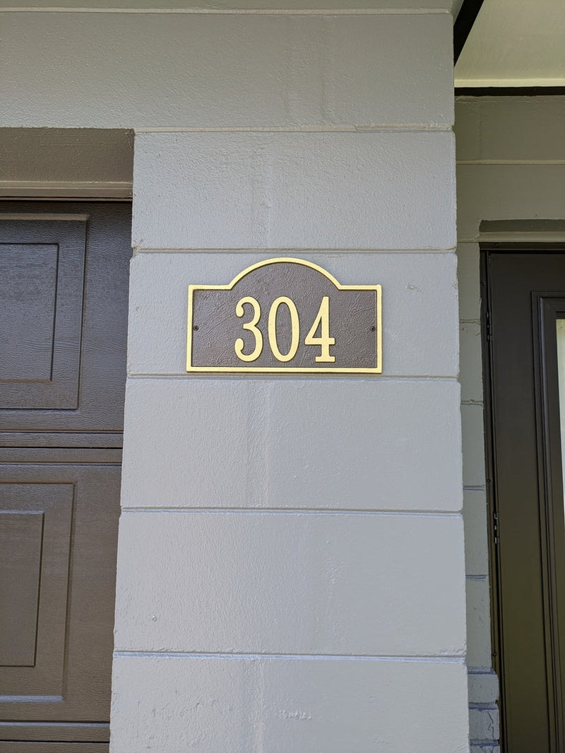 Fast & Easy Arch House Numbers Plaque