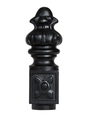Custom Contemporary Mailbox Post System with Number Plate and Bracket CS-C2-9129
