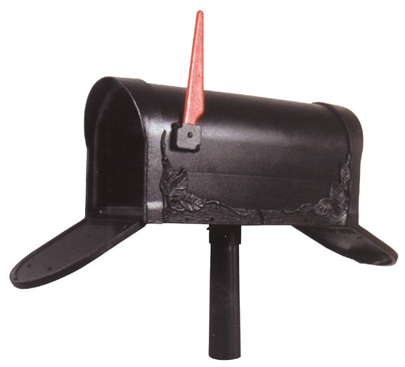 Floral Rear Access Curbside Two Door Mailbox