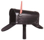 Floral Rear Access Curbside Two Door Mailbox
