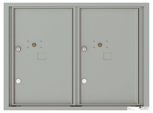 Florence 4C Horizontal Mailbox - 2 Parcel Lockers - 6 Doors High USPS Access