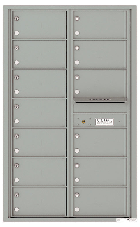 Florence 4C Horizontal Mailbox - 13 Doors - 14 Doors High Private Access