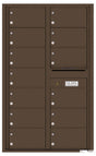 Front Loading Commercial Mailbox - 13 Tenant Doors - Double Column-Antique Bronze (AB)