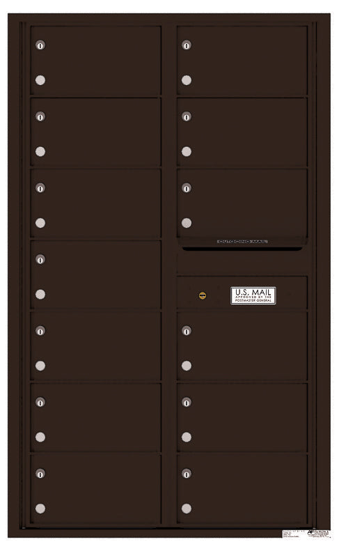 Florence 4C Horizontal Mailbox - 13 Doors - 14 Doors High Private Access