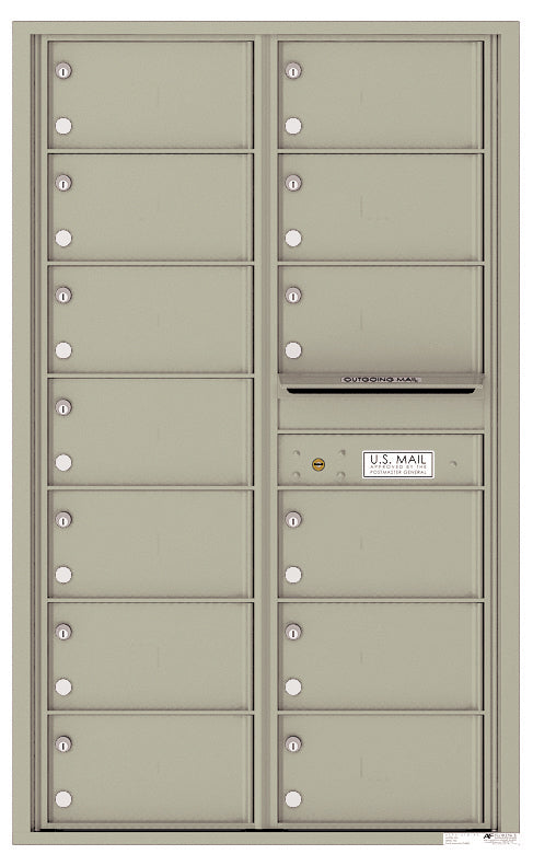 Florence 4C Horizontal Mailbox - 13 Doors - 14 Doors High Private Access
