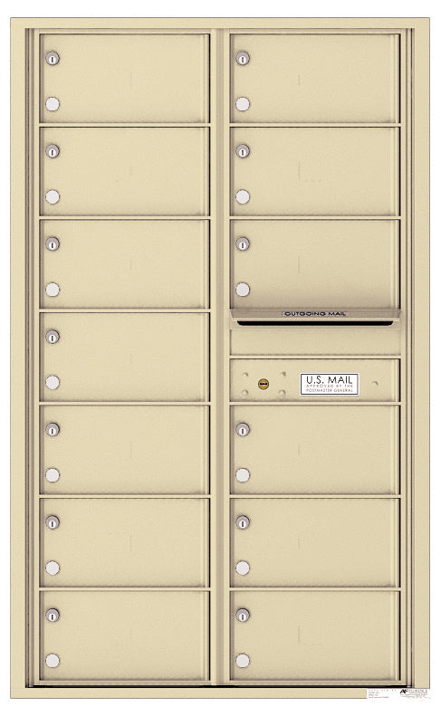 Florence 4C Horizontal Mailbox - 13 Doors - 14 Doors High Private Access