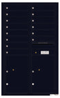 Florence 4C Horizontal Mailbox - 14 Doors, 2 Parcel Lockers - 14 Doors High Private Access