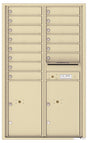 Florence 4C Horizontal Mailbox - 14 Doors, 2 Parcel Lockers - 14 Doors High USPS Access