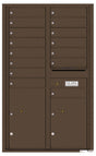 Front Loading Commercial Mailbox - 15 Tenant Doors and 2 Parcel Lockers - Double Column-Antique Bronze (AB)