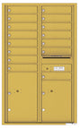 Florence 4C Horizontal Mailbox - 15 Doors, 2 Parcel Lockers - 14 Doors High USPS Access