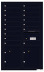 Florence 4C Horizontal Mailbox - 16 Doors, 2 Parcel Lockers - 14 Doors High Private Access