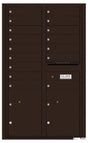 Florence 4C Horizontal Mailbox - 16 Doors, 2 Parcel Lockers - 14 Doors High USPS Access