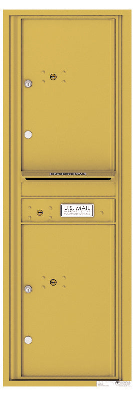 Florence 4C Horizontal Mailbox - 2 Parcel Lockers - 14 Doors High Private Access