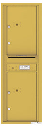 Florence 4C Horizontal Mailbox - 2 Parcel Lockers - 14 Doors High Private Access